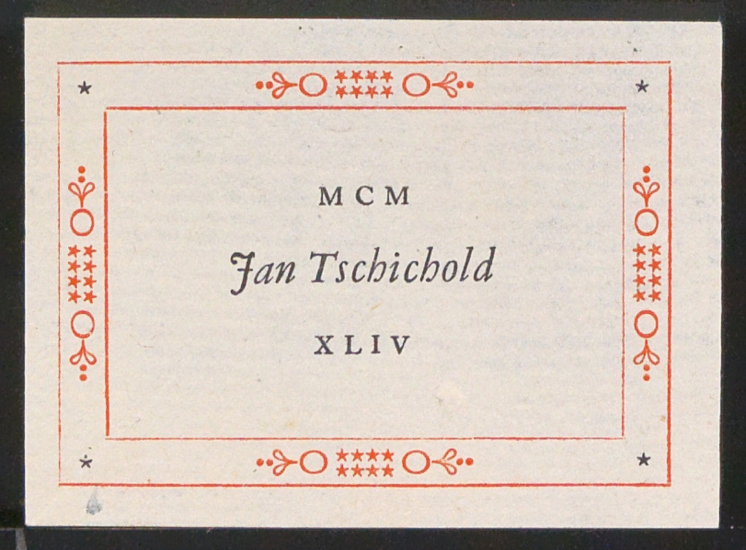 Verschiedene Exlibris für Jan Tschichold — Blatt 3