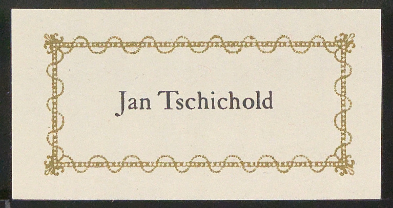 Verschiedene Exlibris für Jan Tschichold — Blatt 9