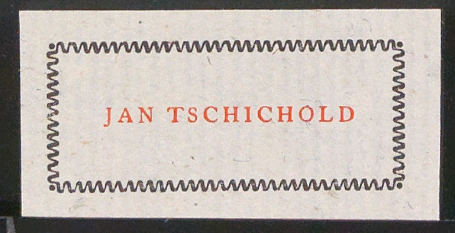 Verschiedene Exlibris für Jan Tschichold — Blatt 11