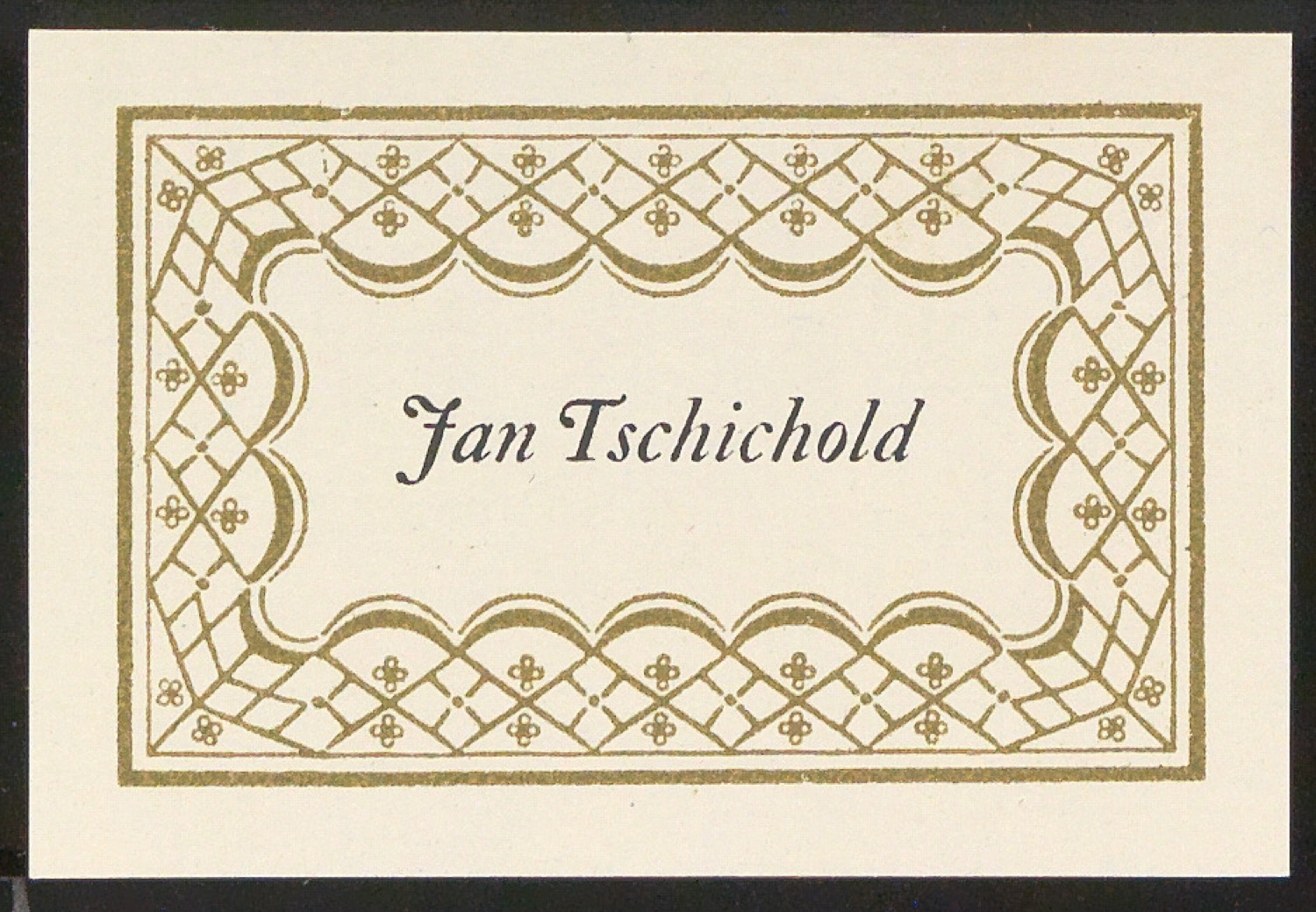 Verschiedene Exlibris für Jan Tschichold — Blatt 15