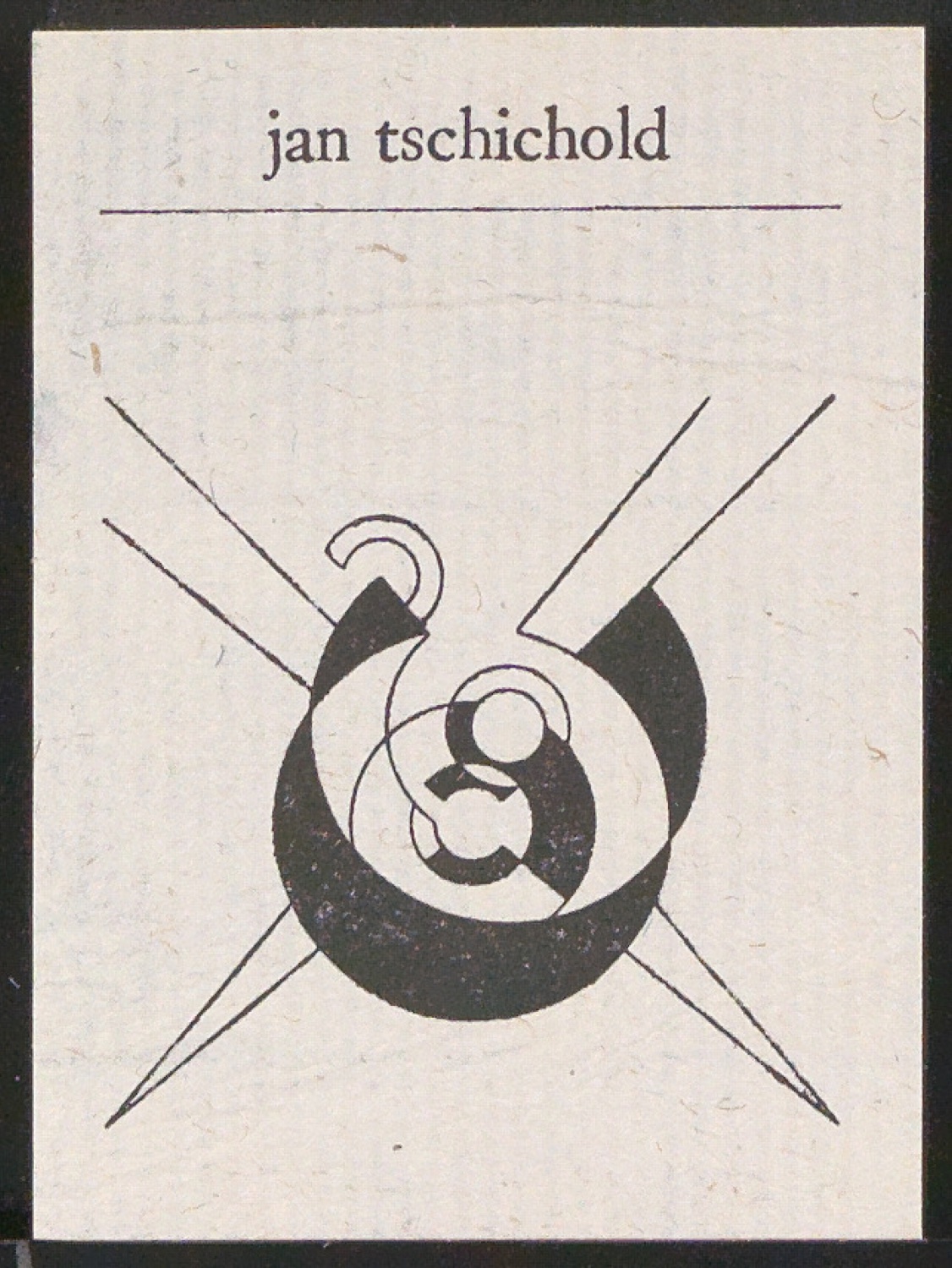 Verschiedene Exlibris für Jan Tschichold — Blatt 19