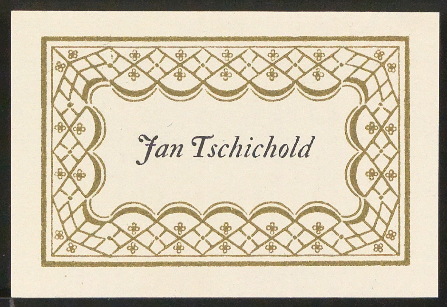 Verschiedene Exlibris für Jan Tschichold — Blatt 23
