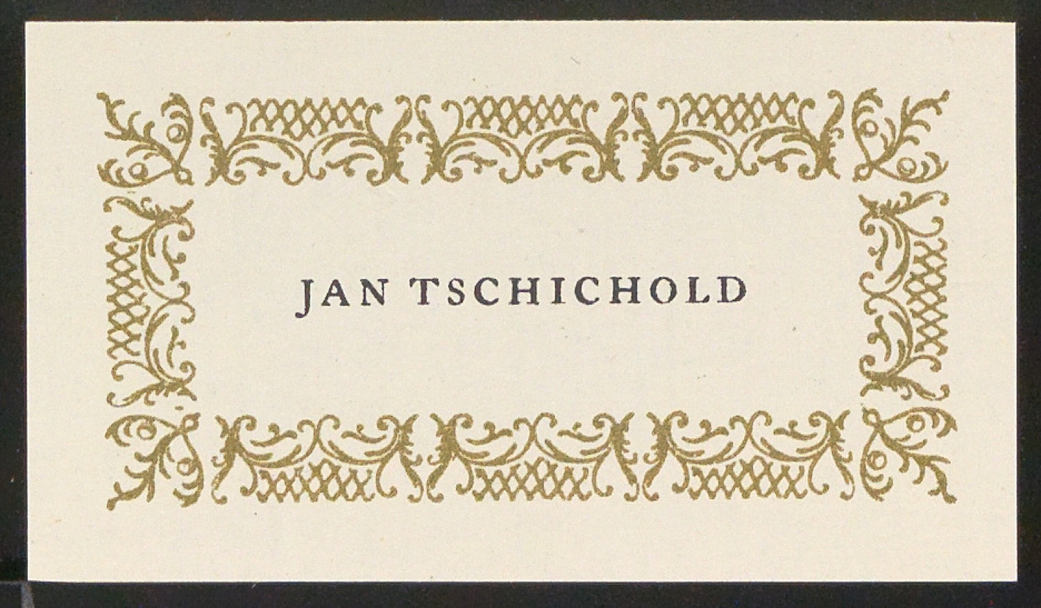 Verschiedene Exlibris für Jan Tschichold — Blatt 27