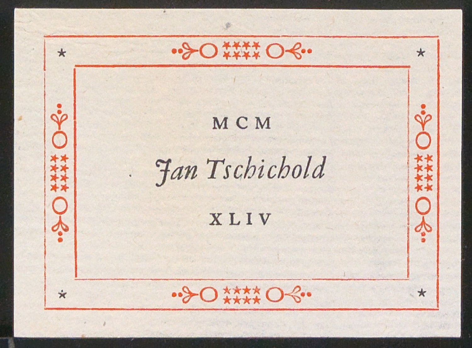 Verschiedene Exlibris für Jan Tschichold — Blatt 29