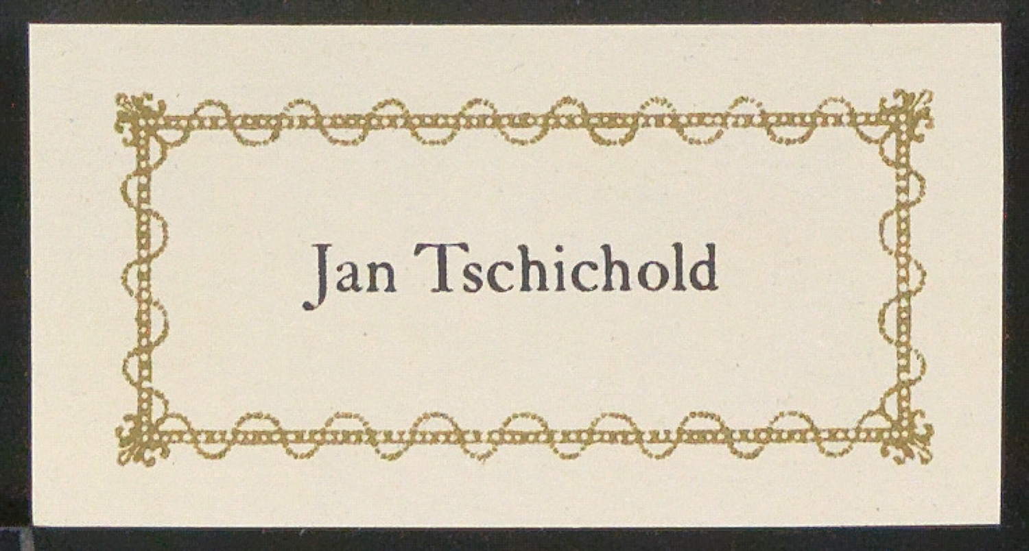 Verschiedene Exlibris für Jan Tschichold — Blatt 31