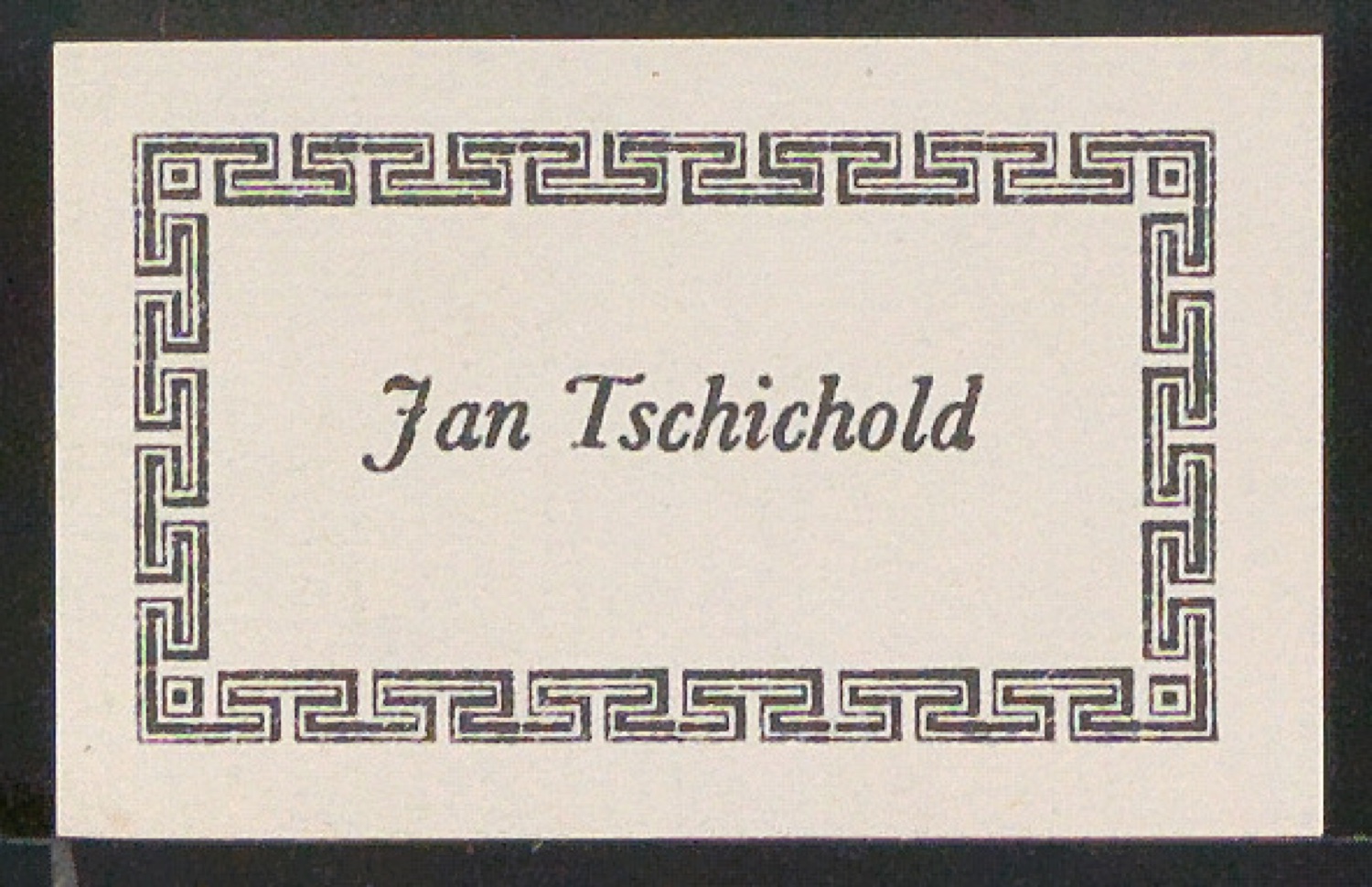 Verschiedene Exlibris für Jan Tschichold — Blatt 35