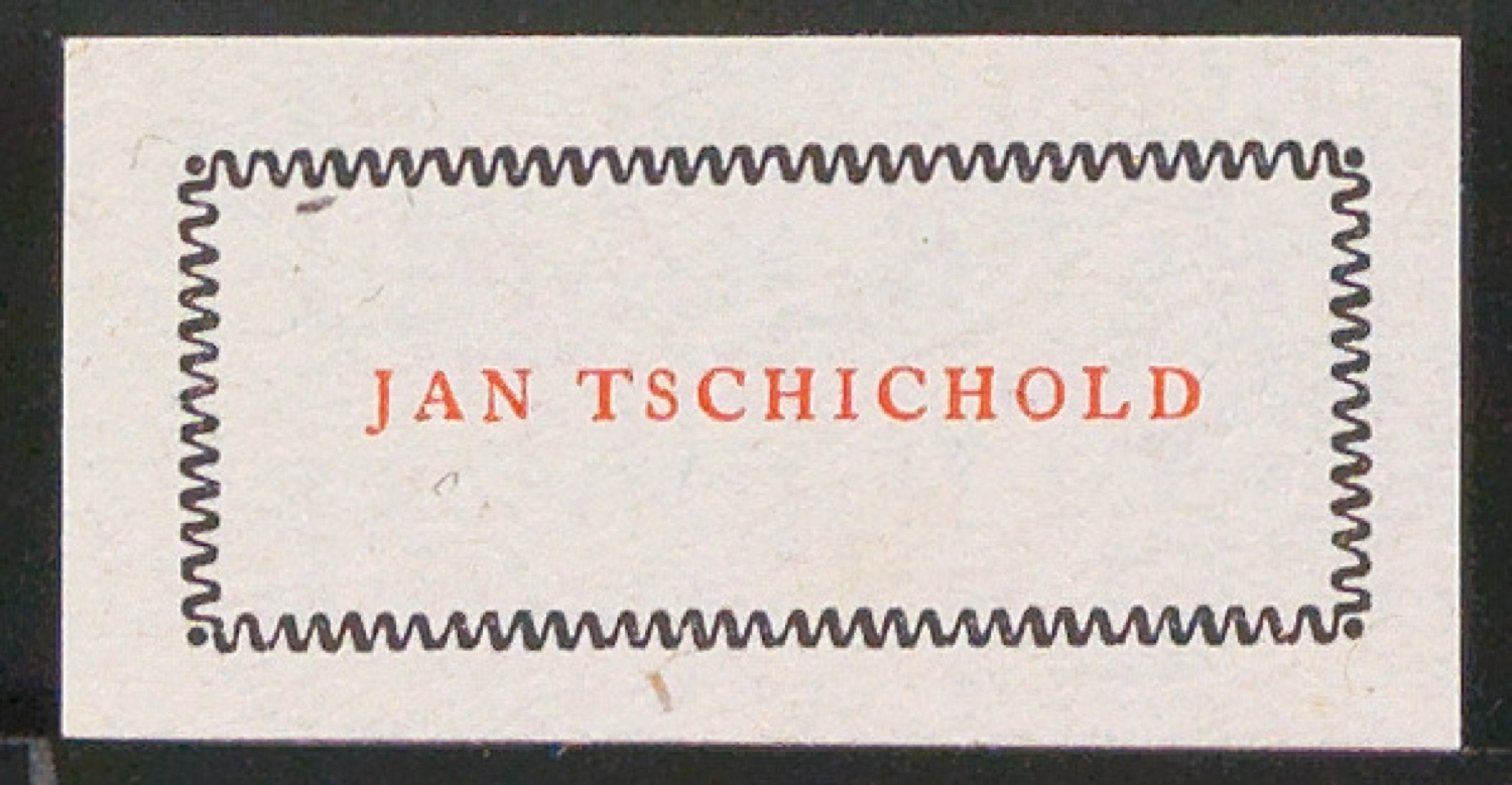 Verschiedene Exlibris für Jan Tschichold — Blatt 37