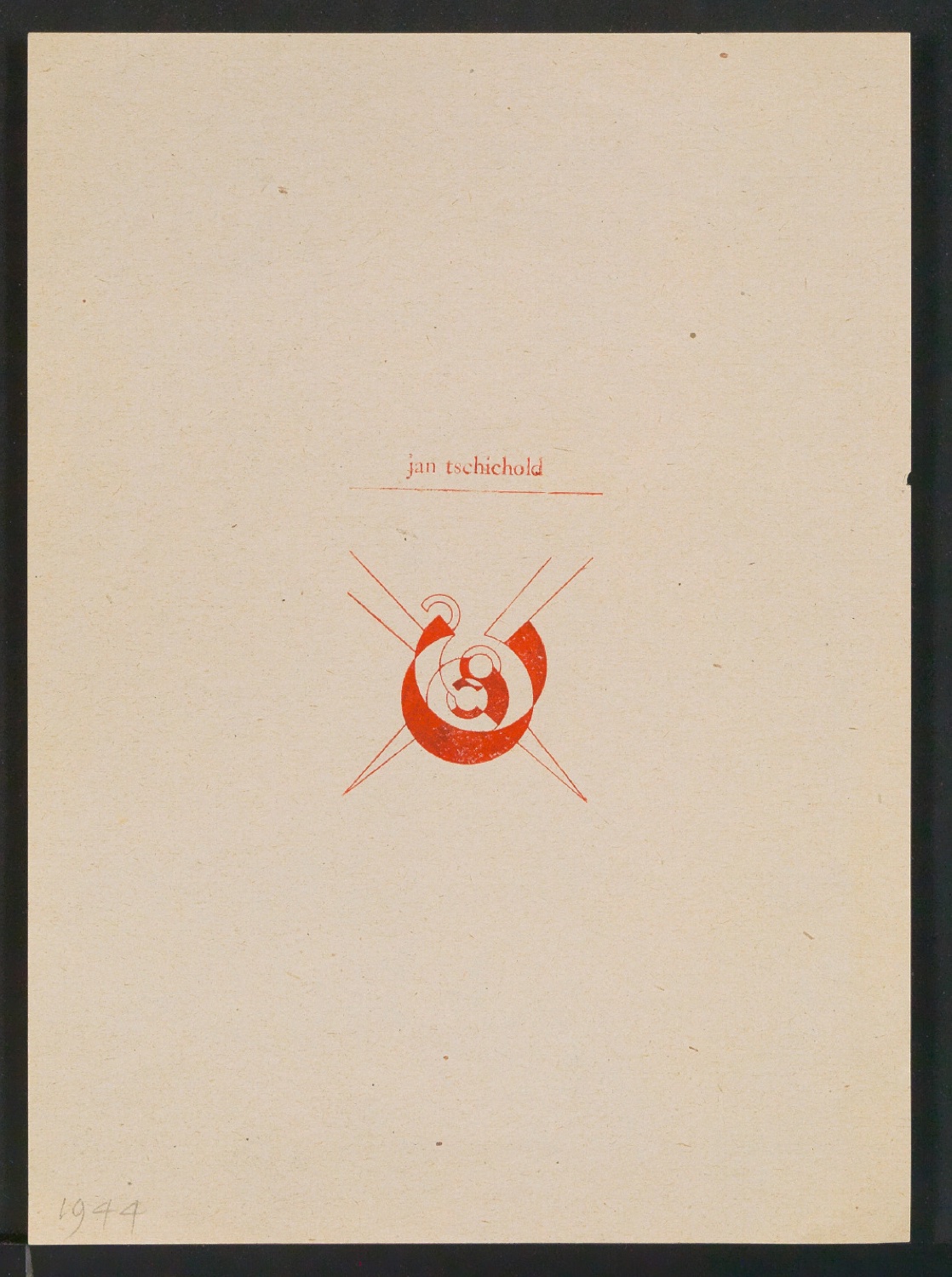 Verschiedene Exlibris für Jan Tschichold — Blatt 45