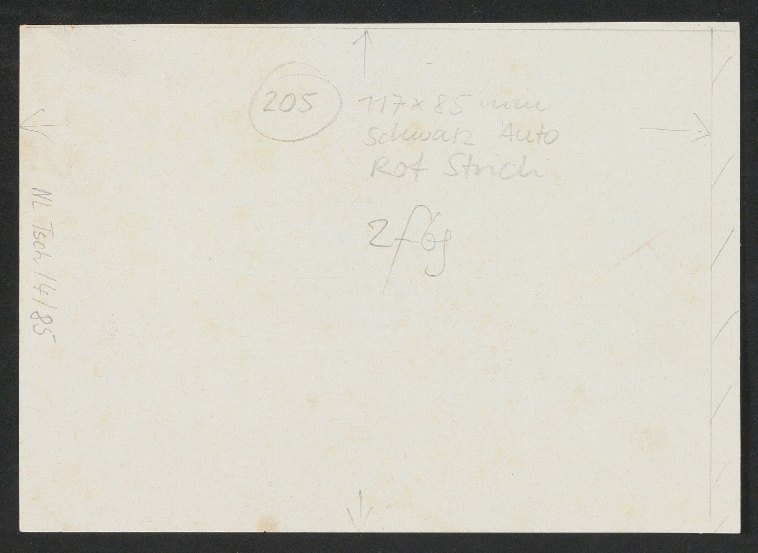 Korrekturfahne eines Exlibris für Jan Tschichold — Blatt 2