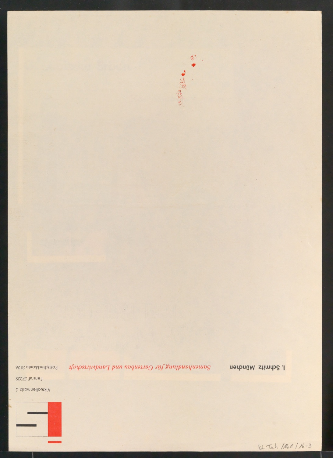 Entwürfe für Reklameblatt 50 Jahre Schweizerische Handelsgesellschaft Oerlikon — Blatt 6