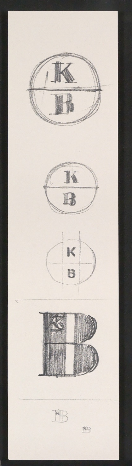 Entwürfe von Firmenzeichen für Kurt Bertolf & Cie — Blatt 1