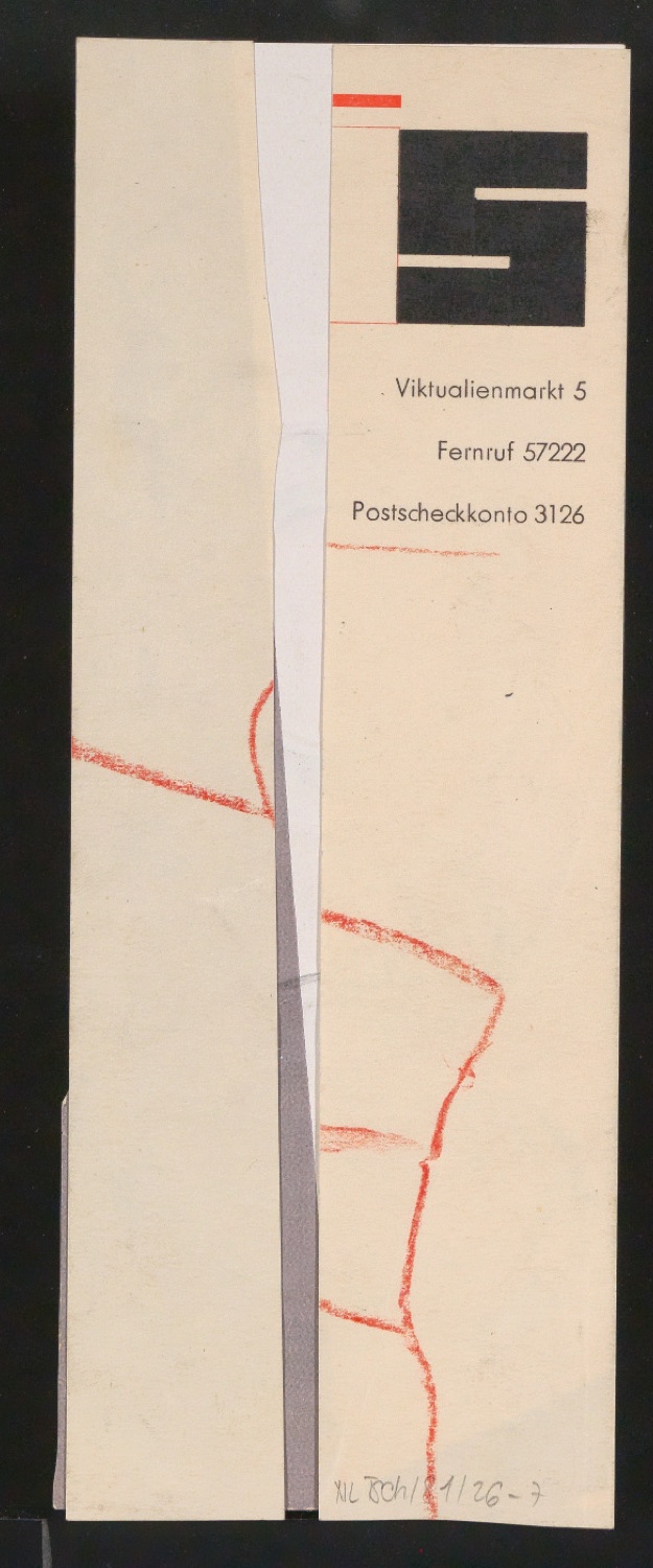 Mappe mit Entwurfszeichnungen Uhertype Halbfette Standard-Grotesk — Blatt 14