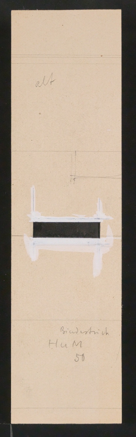 Mappe mit Entwurfszeichnungen Uhertype Halbfette Standard-Grotesk — Blatt 37