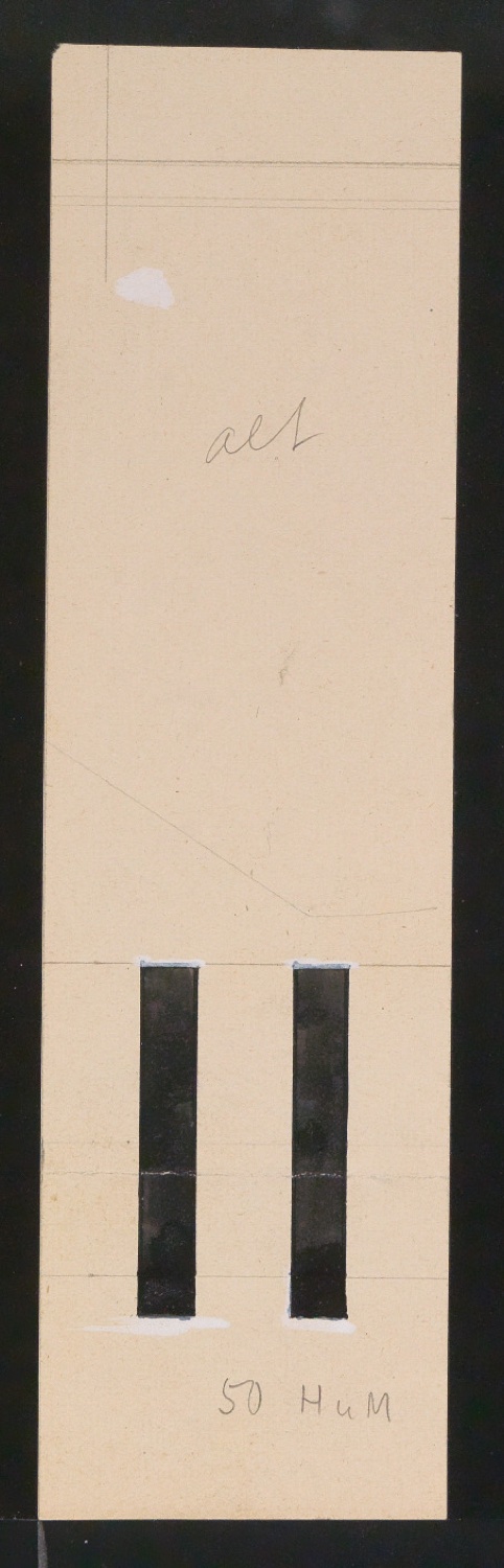 Mappe mit Entwurfszeichnungen Uhertype Halbfette Standard-Grotesk — Blatt 39