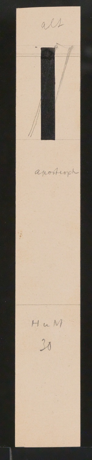 Mappe mit Entwurfszeichnungen Uhertype Halbfette Standard-Grotesk — Blatt 49