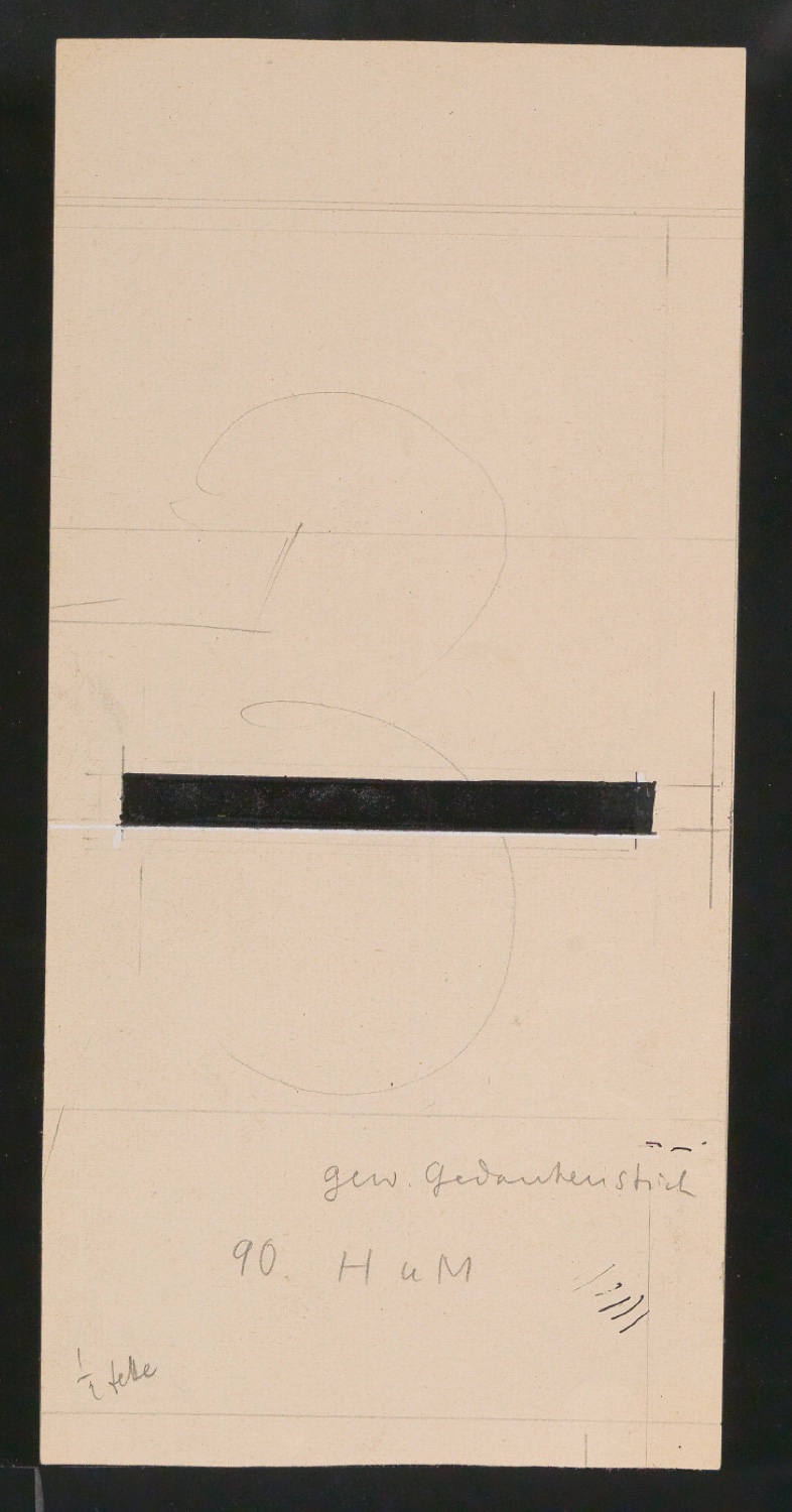 Mappe mit Entwurfszeichnungen Uhertype Halbfette Standard-Grotesk — Blatt 51