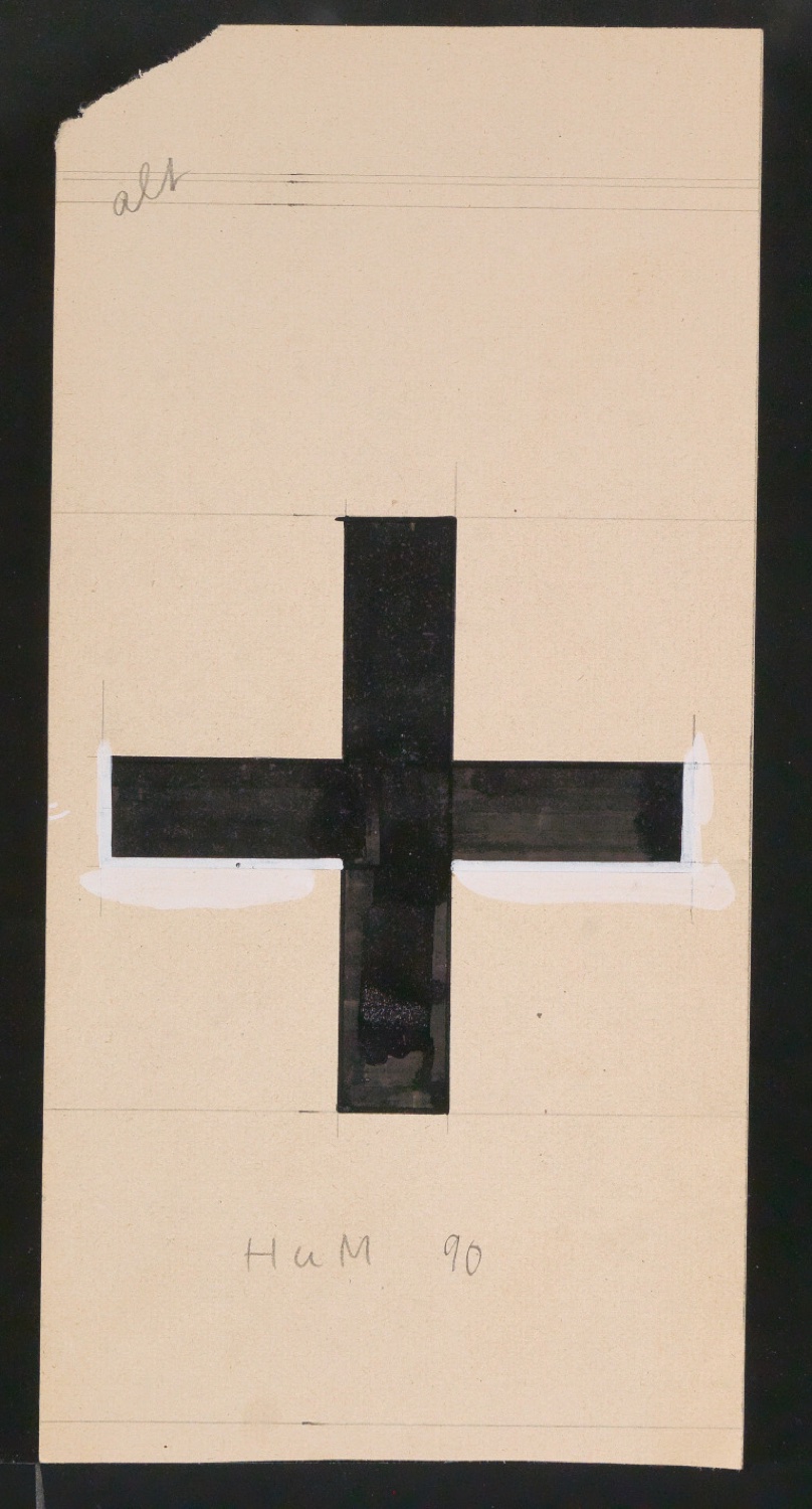 Mappe mit Entwurfszeichnungen Uhertype Halbfette Standard-Grotesk — Blatt 65