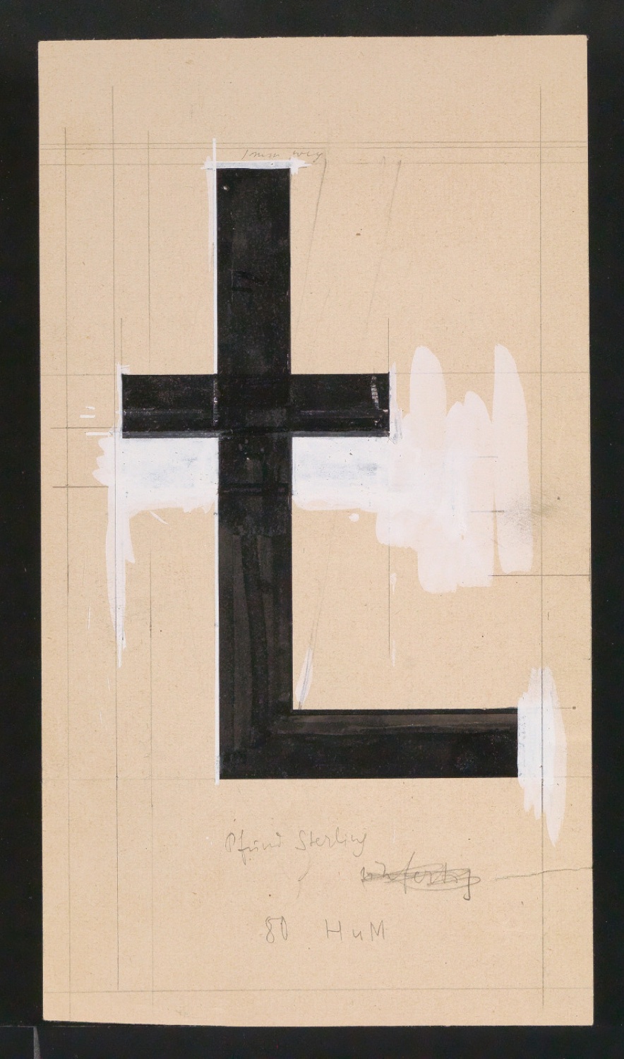Mappe mit Entwurfszeichnungen Uhertype Halbfette Standard-Grotesk — Blatt 75