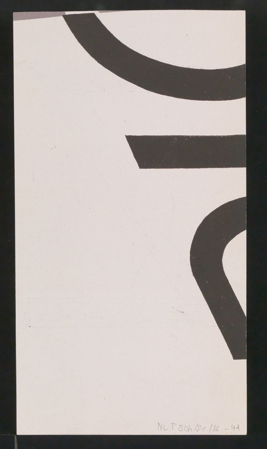 Mappe mit Entwurfszeichnungen Uhertype Halbfette Standard-Grotesk — Blatt 80
