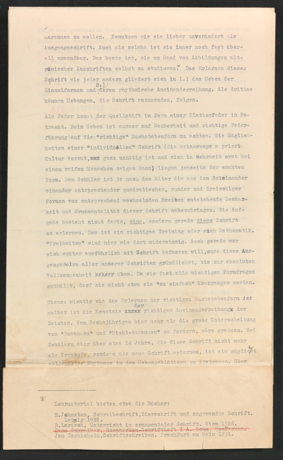Elemtentarschrift in der Berufsschule — Blatt 5