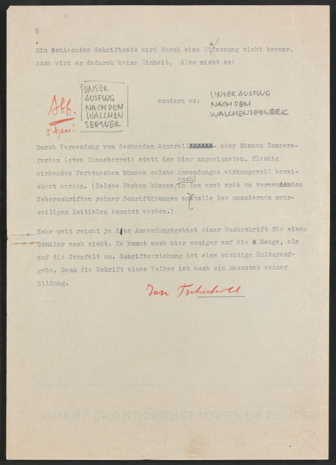 Elemtentarschrift in der Berufsschule — Blatt 15