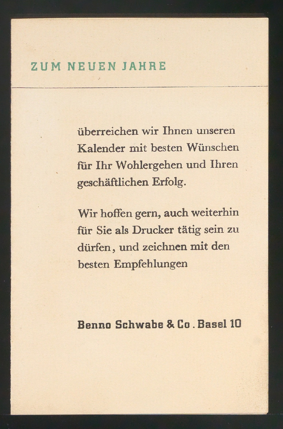Zum neuen Jahre — Blatt 1