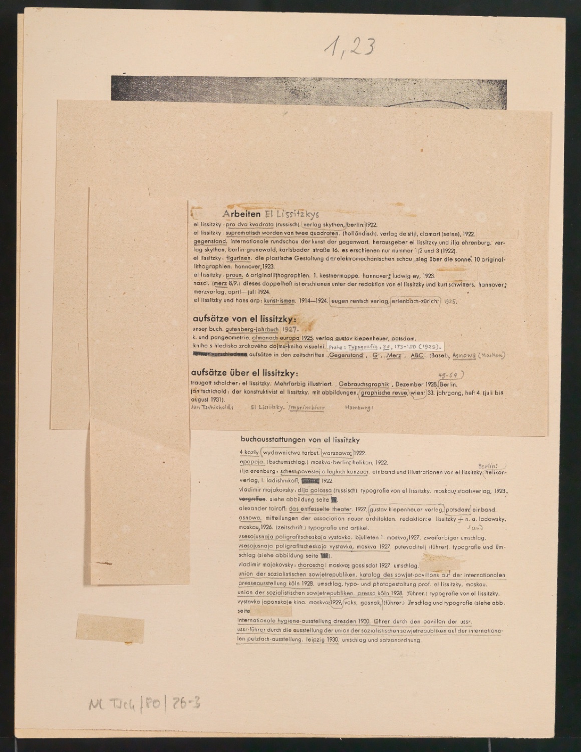 über el lissitzky — Blatt 10