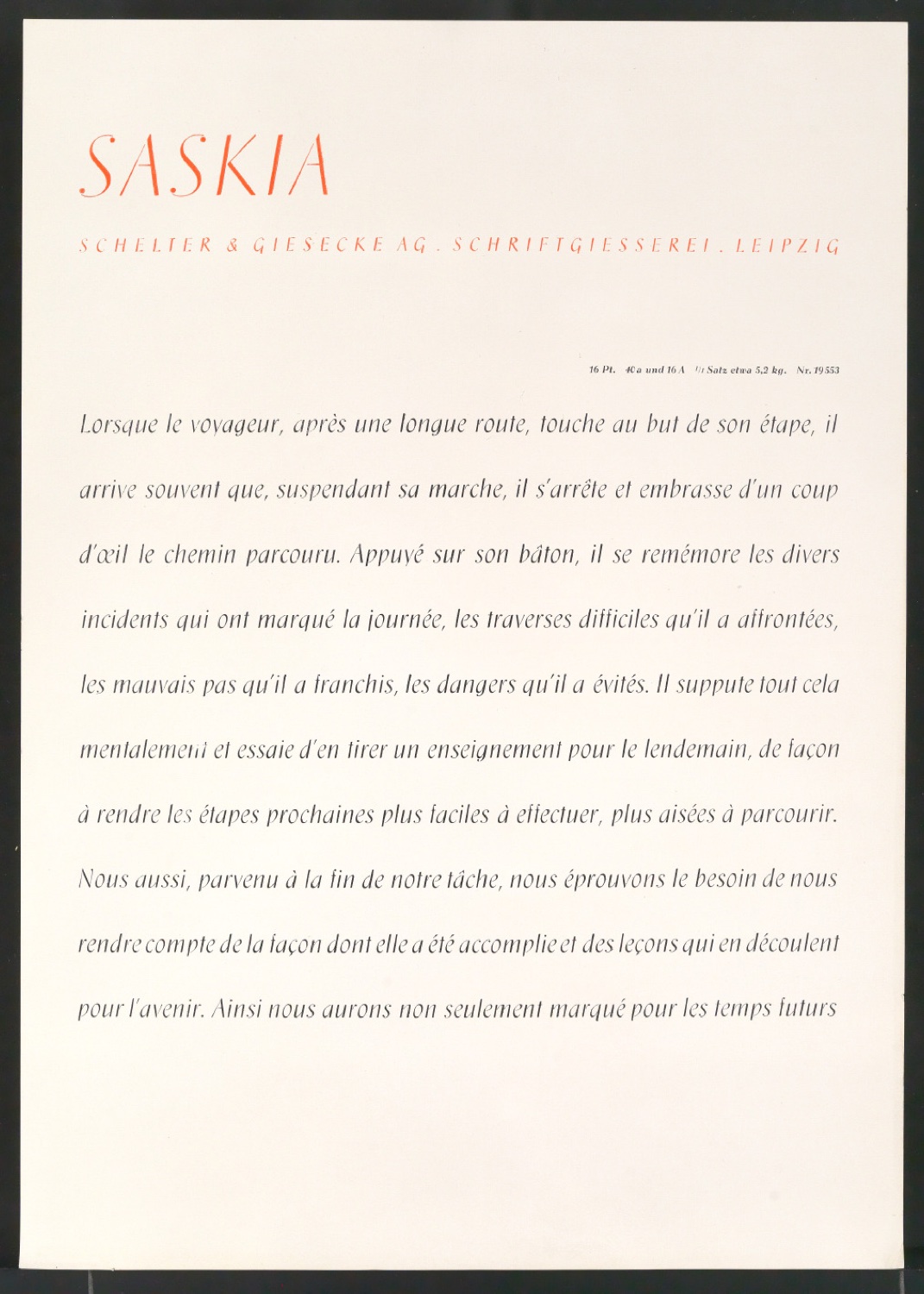 Schriftproben und Probedrucke der Saskia — Blatt 34