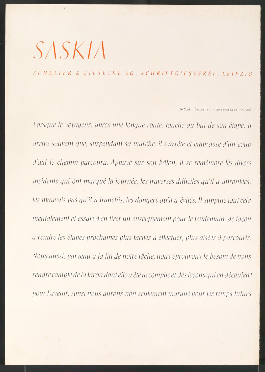 Schriftproben und Probedrucke der Saskia — Blatt 44