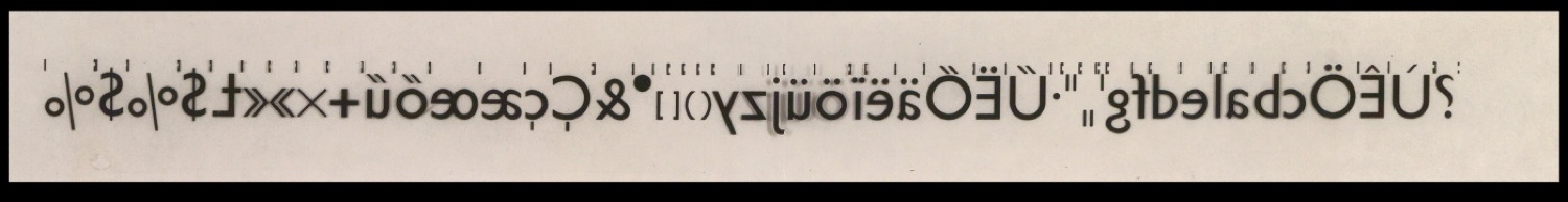 Diapositive der Uhertype Standard-Grotesk und von Uhertype Werbematerial — Blatt 6