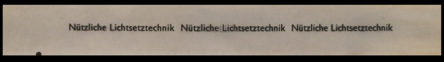 Diapositive der Uhertype Standard-Grotesk und von Uhertype Werbematerial — Blatt 9