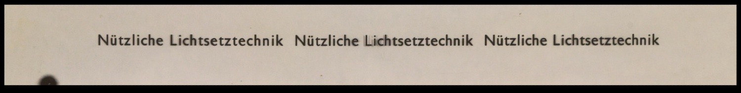 Diapositive der Uhertype Standard-Grotesk und von Uhertype Werbematerial — Blatt 13
