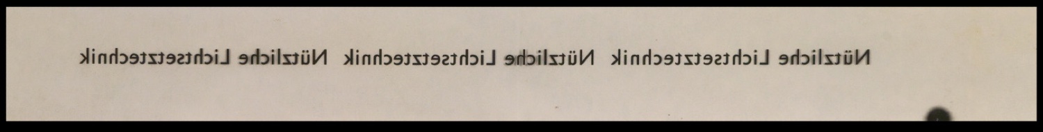Diapositive der Uhertype Standard-Grotesk und von Uhertype Werbematerial — Blatt 14