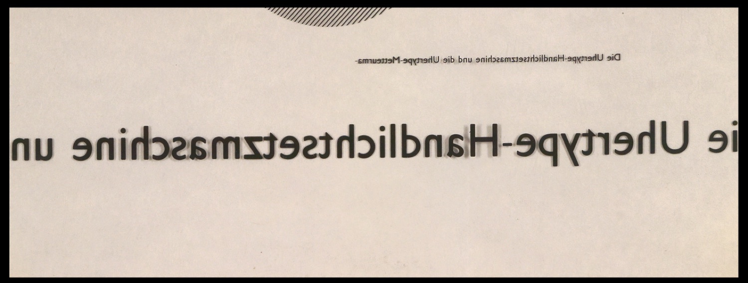 Diapositive der Uhertype Standard-Grotesk und von Uhertype Werbematerial — Blatt 26