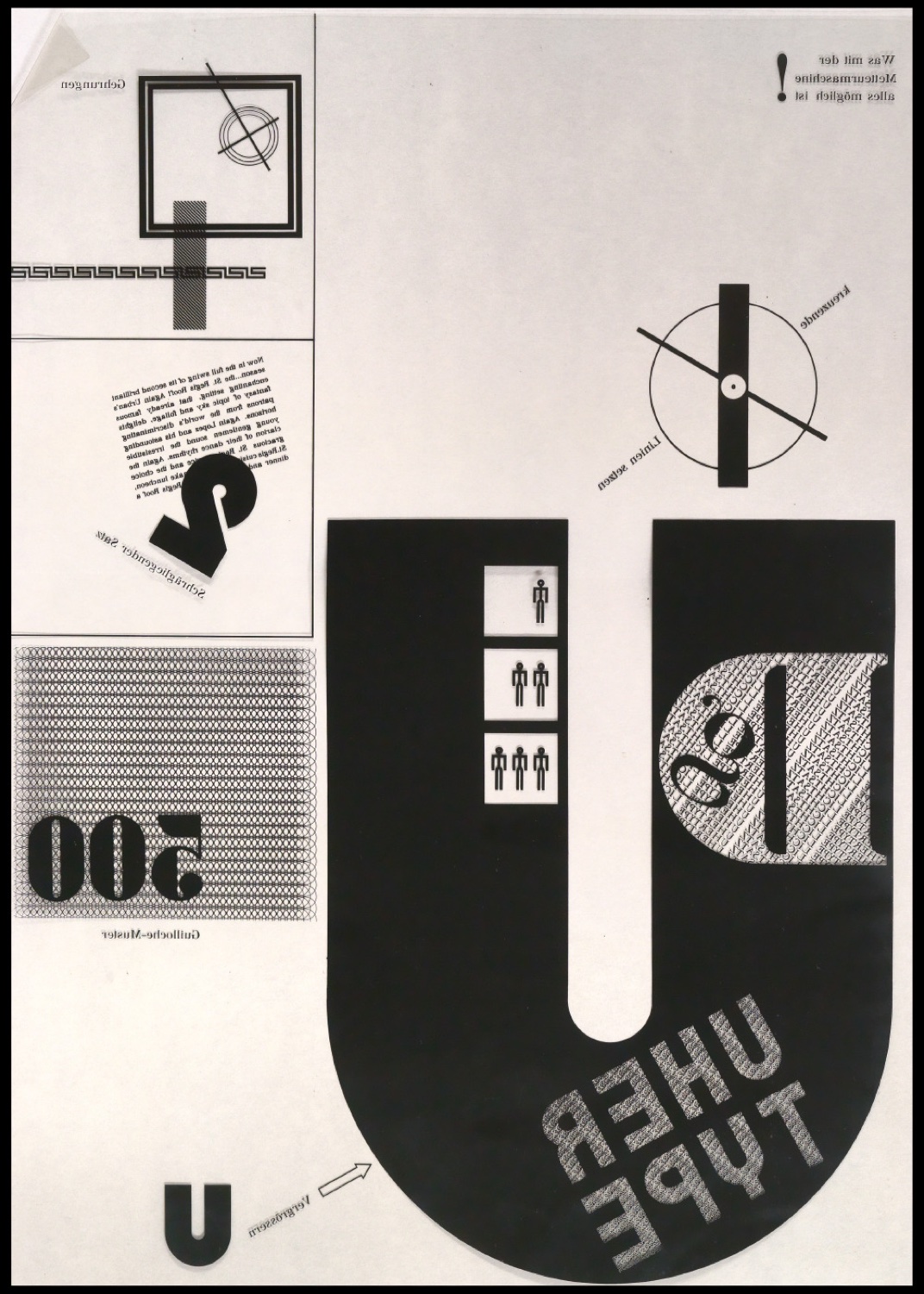 Diapositive der Uhertype Standard-Grotesk und von Uhertype Werbematerial — Blatt 46