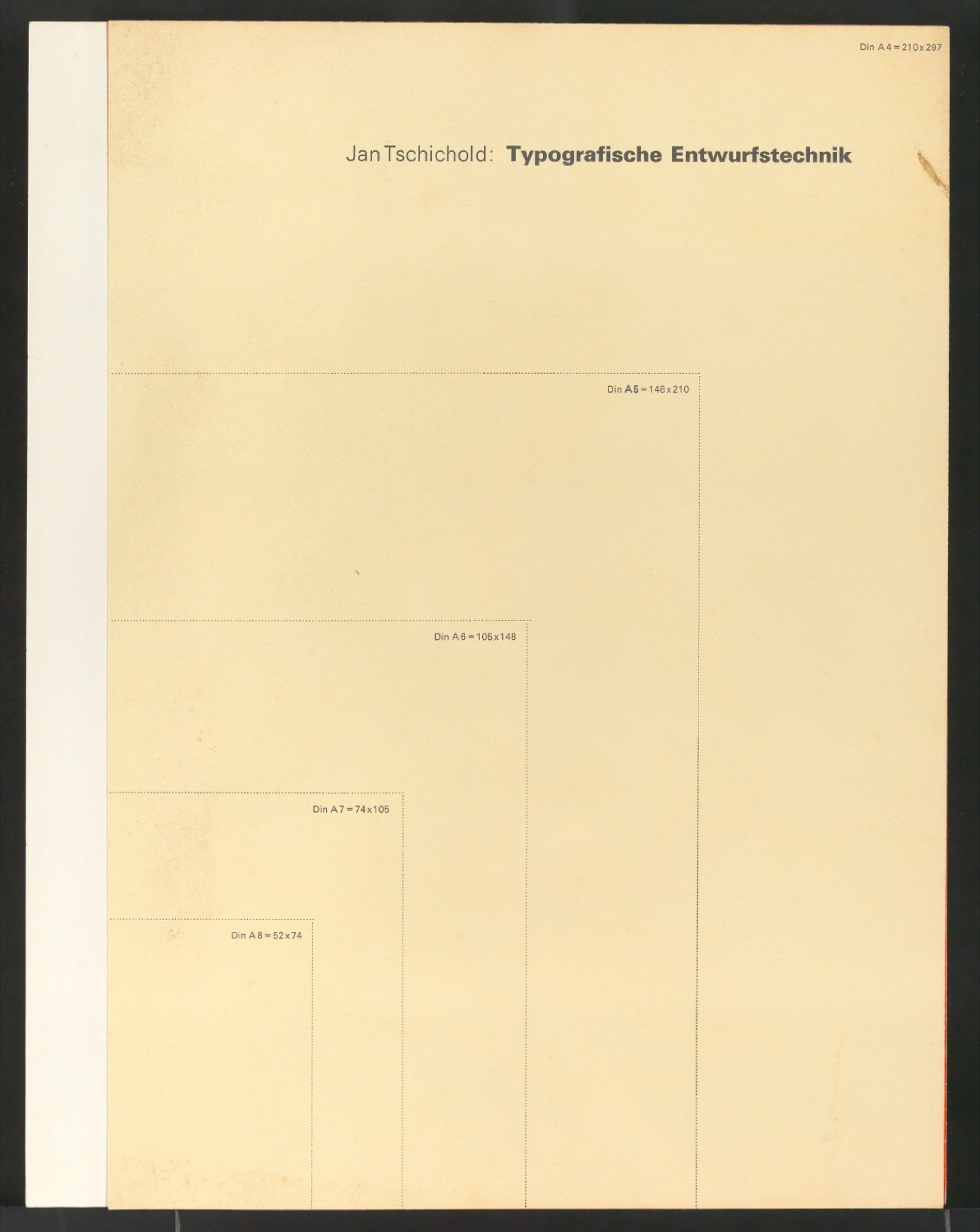 Probedrucke von Broschur für Typografische Entwurfstechnik — Blatt 7