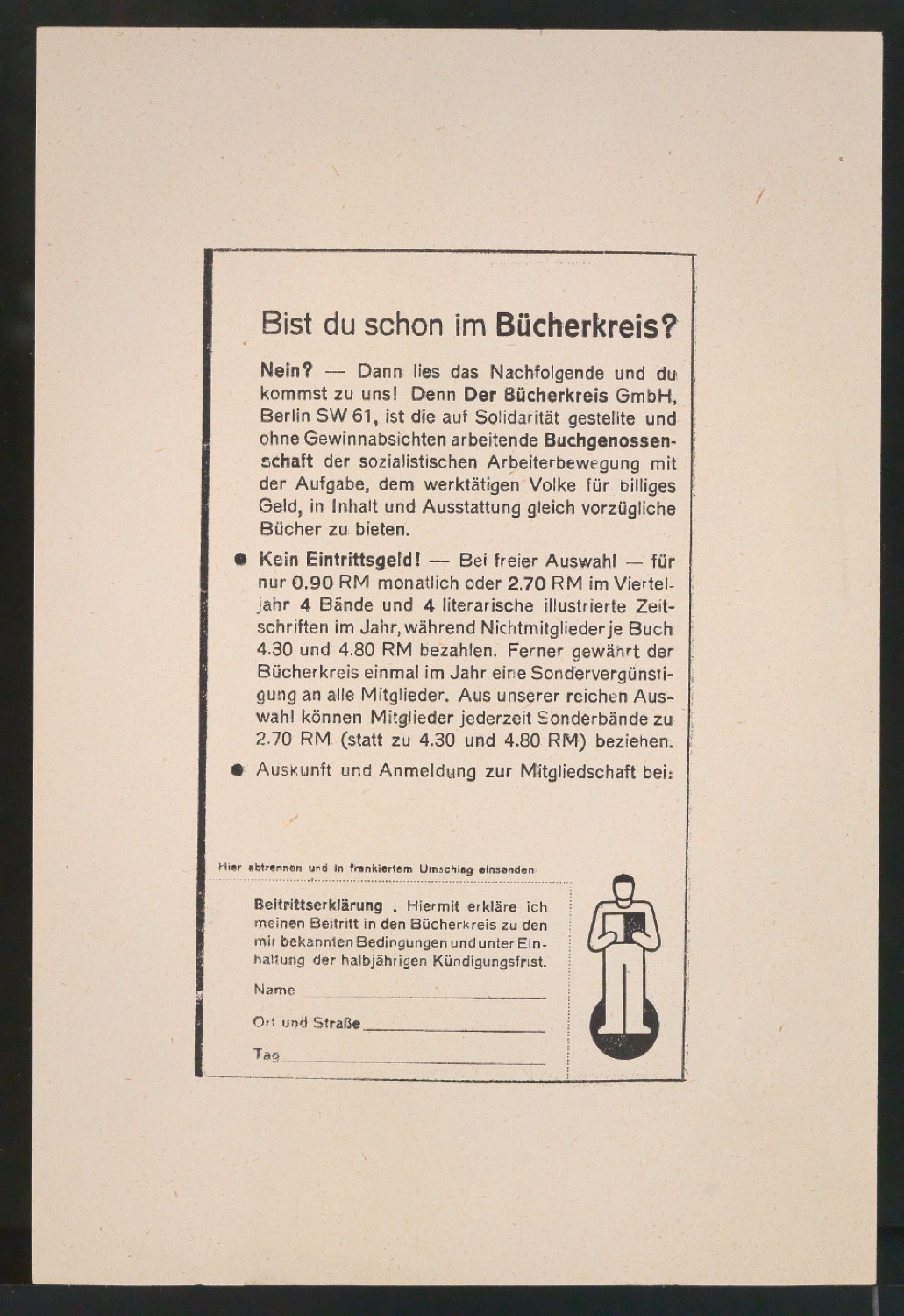 Probedrucke von Werbeanzeige Bist du schon im Bücherkreis? — Blatt 5