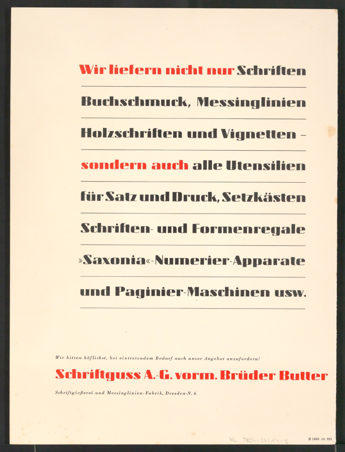 Schriftproben der Zeus — Blatt 7