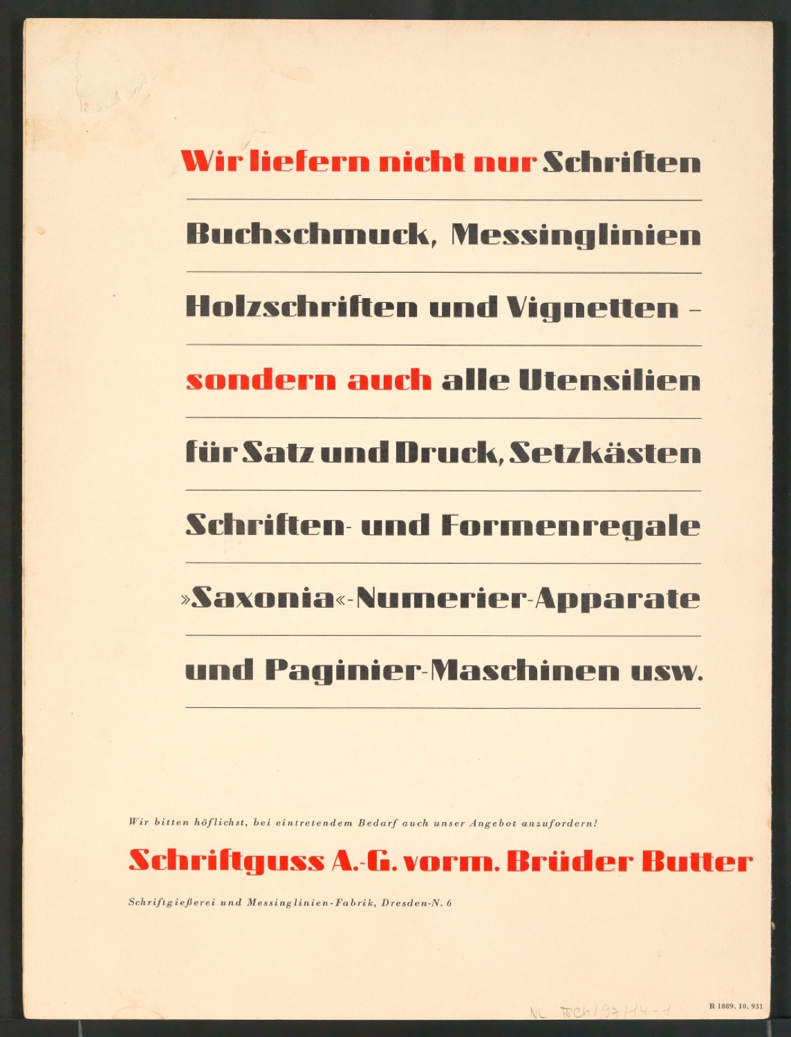 Schriftproben der Zeus — Blatt 10