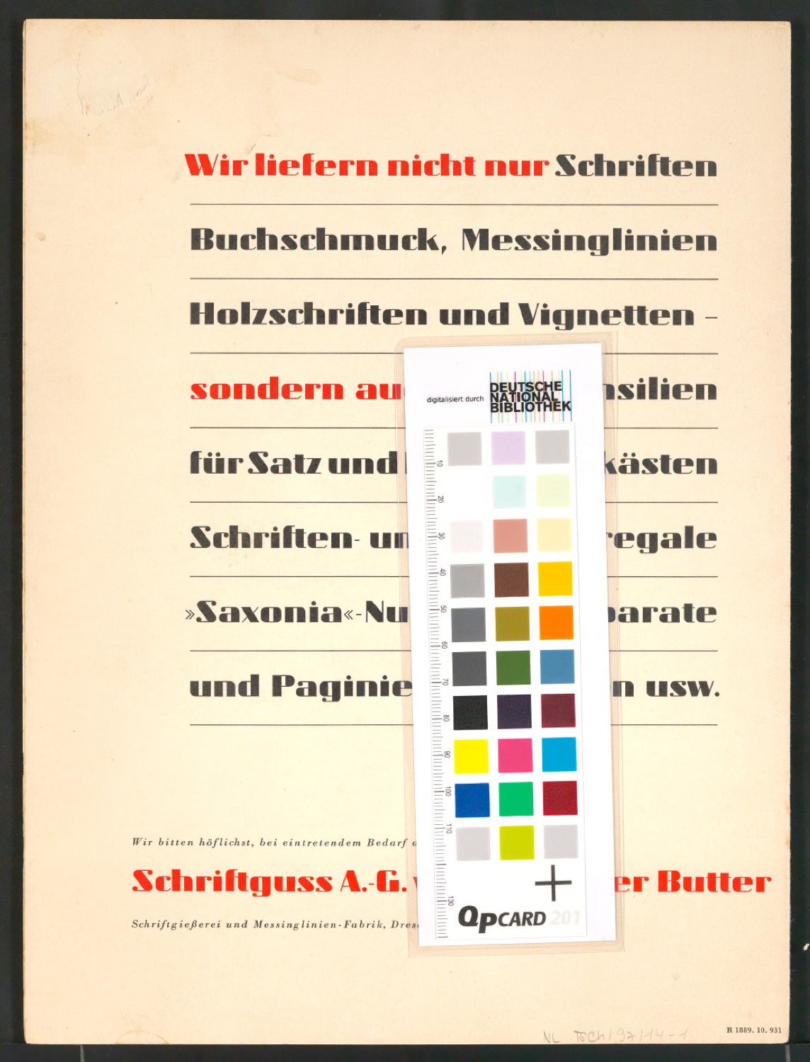 Schriftproben der Zeus — Blatt 11