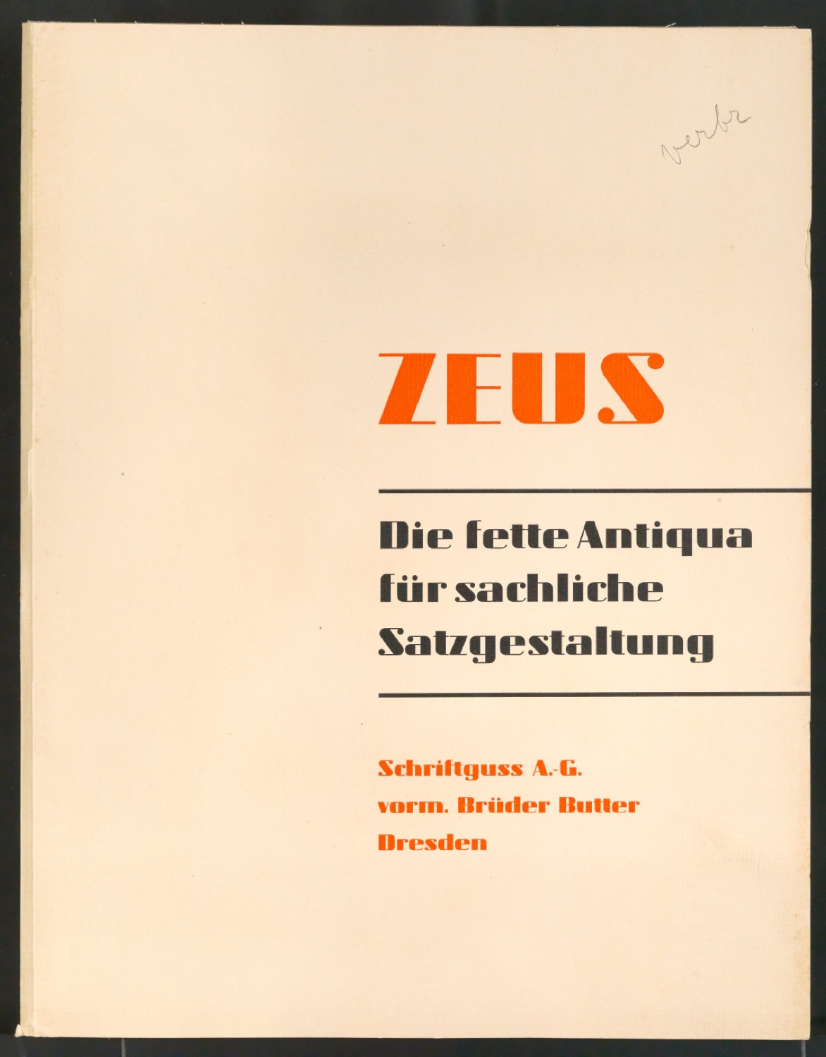 Zeus - Die fette Antiqua für sachliche Satzgestaltung — Blatt 1