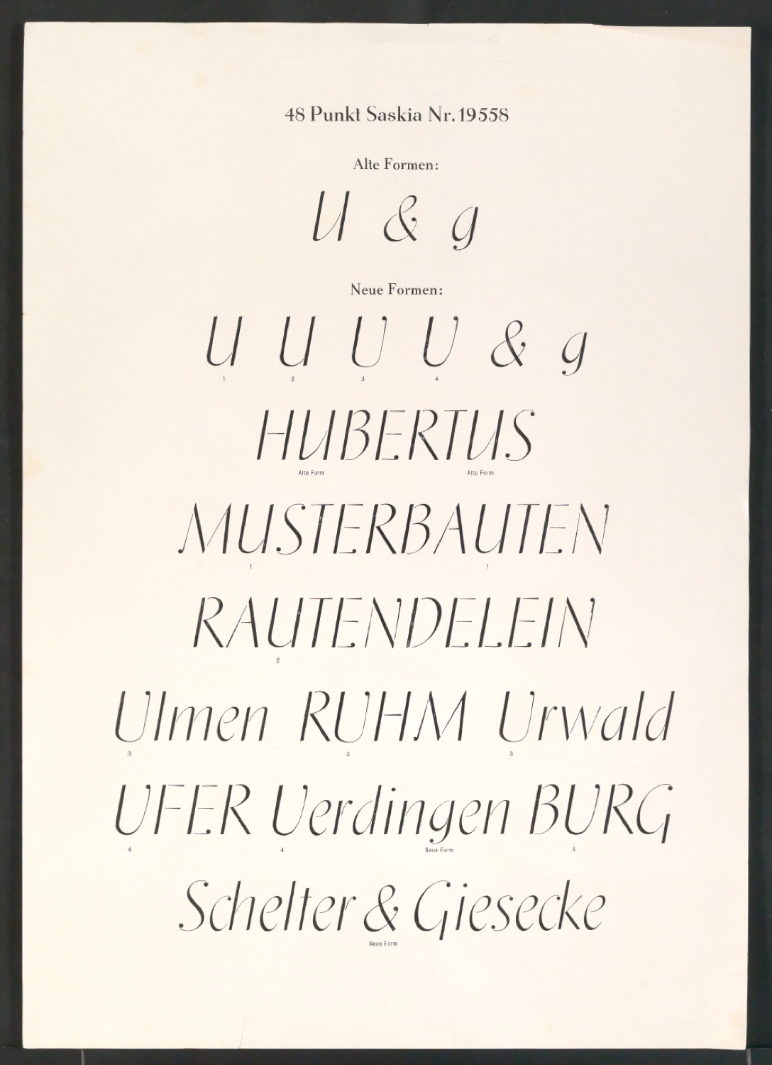 Schriftproben der Saskia — Blatt 11