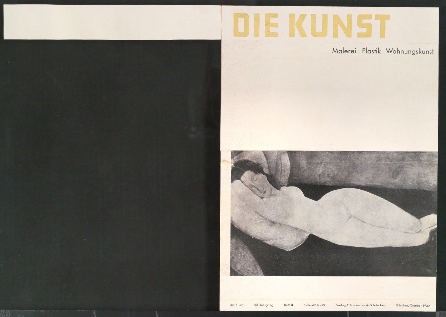 Entwurf für das Titelblatt von Die Kunst - Malerei, Plastik, Wohnungskunst — Blatt 2