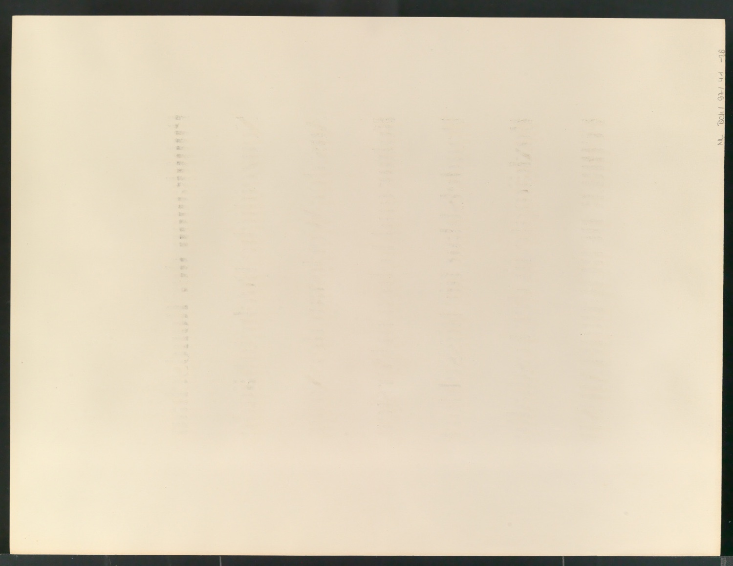 Probedrucke von Schriftproben für Schablonenschrift für die Stempel AG — Blatt 18