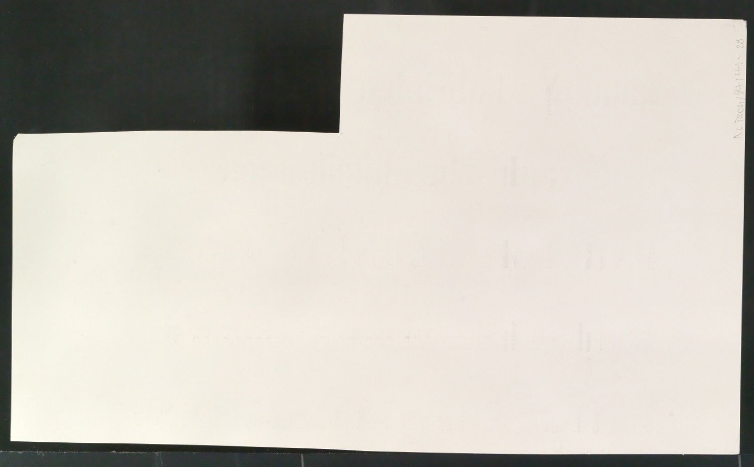 Probedrucke von Schriftproben für Schablonenschrift für die Stempel AG — Blatt 22