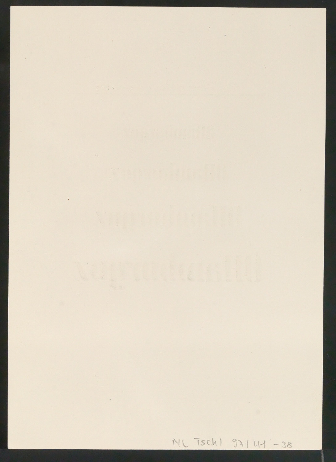 Probedrucke von Schriftproben für Schablonenschrift für die Stempel AG — Blatt 40