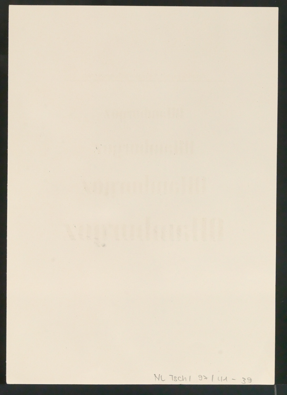 Probedrucke von Schriftproben für Schablonenschrift für die Stempel AG — Blatt 42