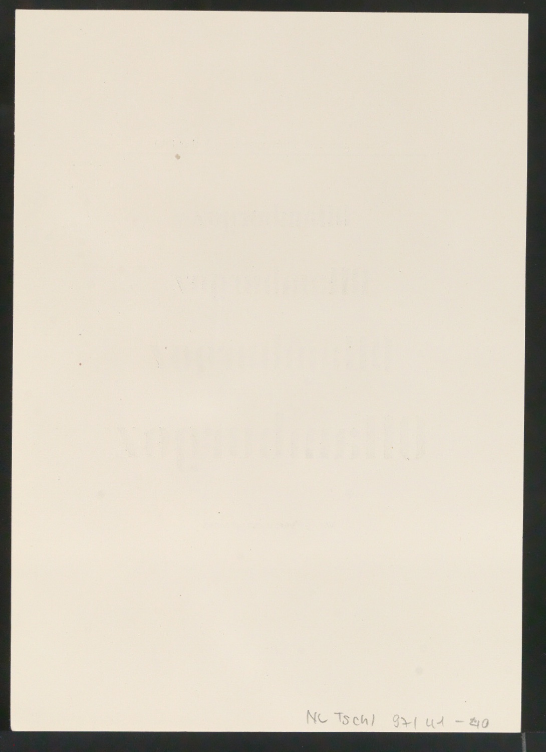 Probedrucke von Schriftproben für Schablonenschrift für die Stempel AG — Blatt 44