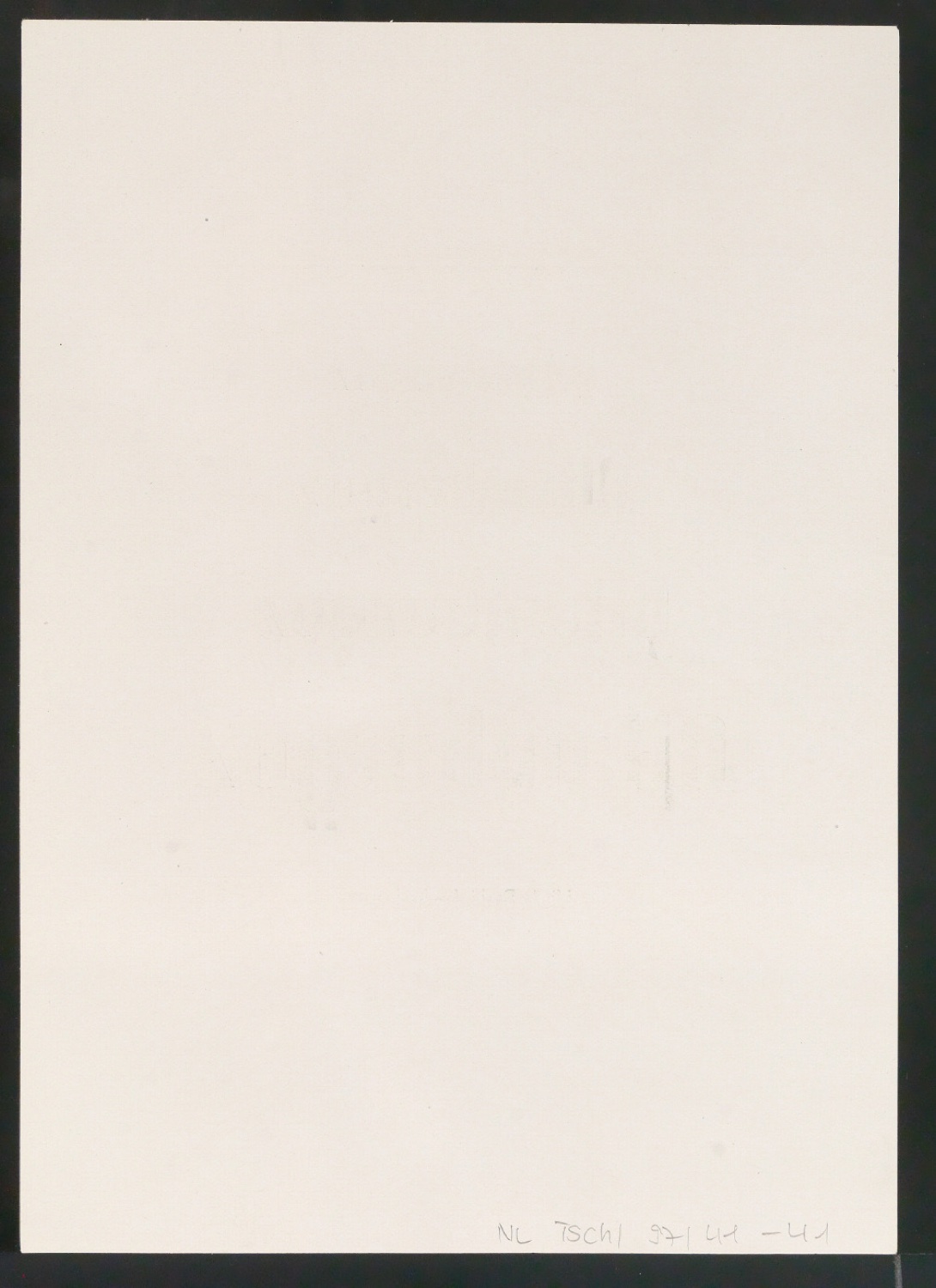 Probedrucke von Schriftproben für Schablonenschrift für die Stempel AG — Blatt 46