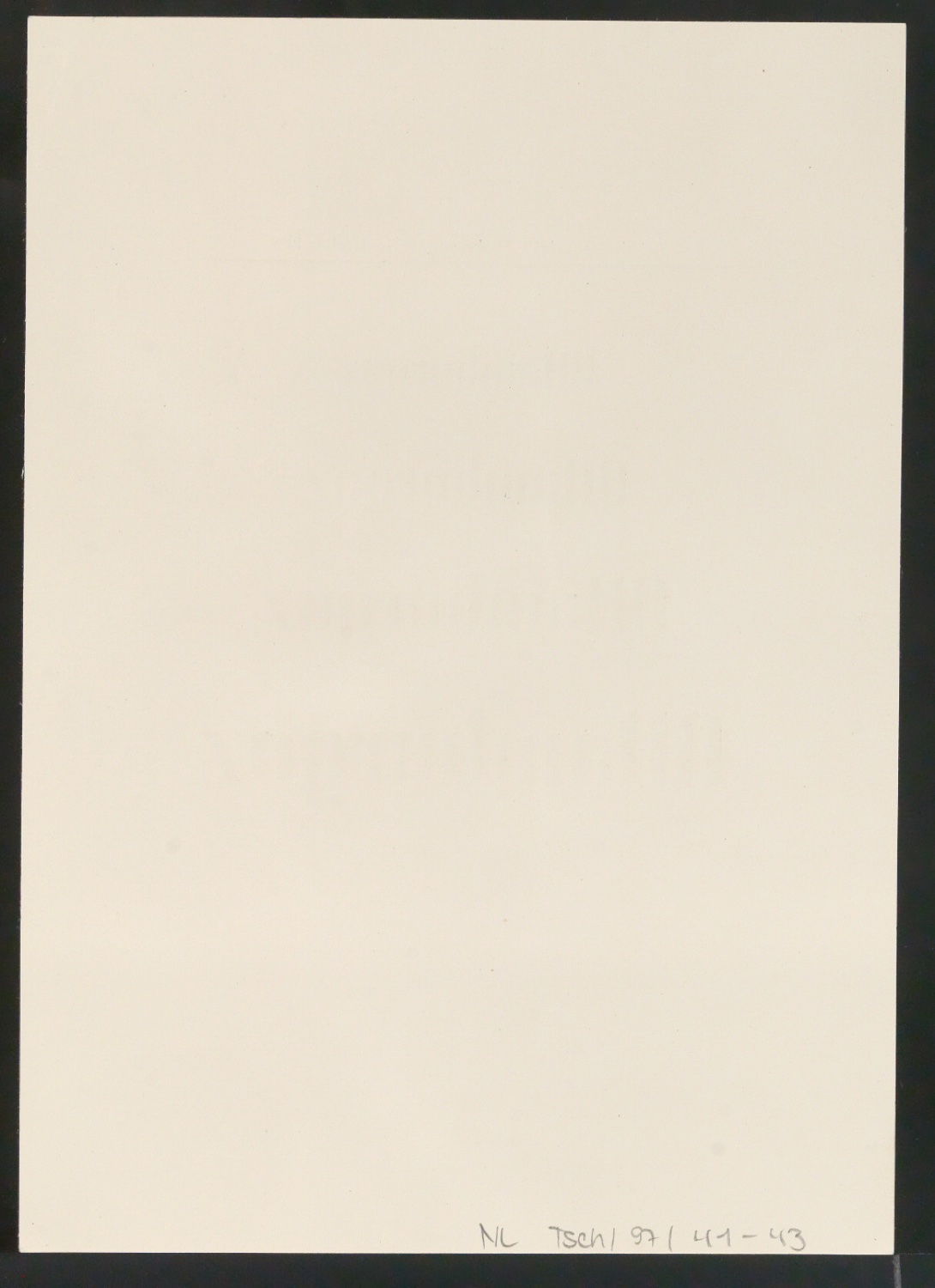 Probedrucke von Schriftproben für Schablonenschrift für die Stempel AG — Blatt 50